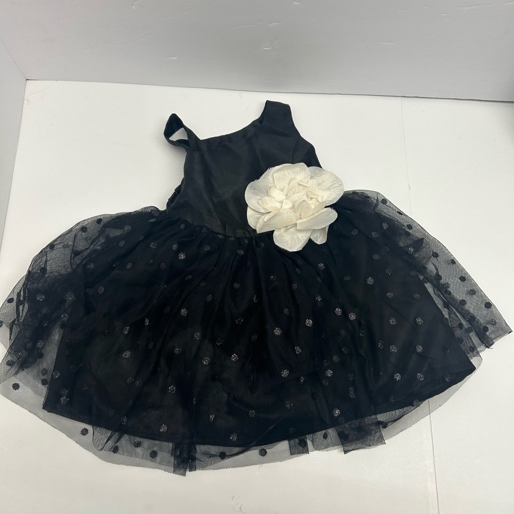 Zunie Black and White Dance Costume with Tulle Skirt